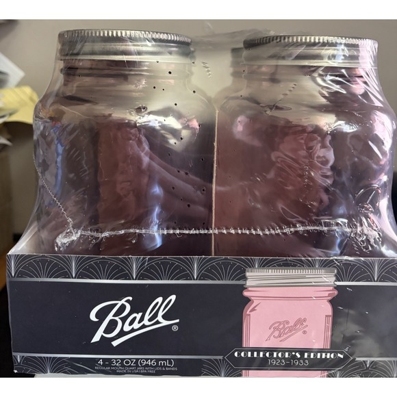 Ball Other - BALL Keepsake Collector's Edition ROSE Mason Canning 32 OZ Jars NEW Canning HTF